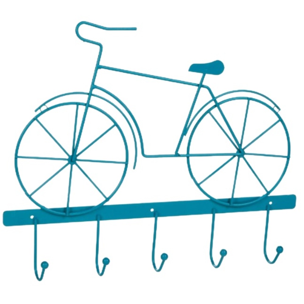 Boston Warehouse: Metal Bike Hook Decor- Blue